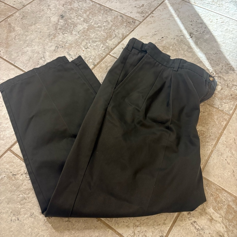 Croft & Barrow Men's Classic Dark Brown Dress Pants size 42x30